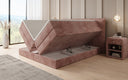 Boxspringbett Liana mit hochklappbarem Stauraum in Cord