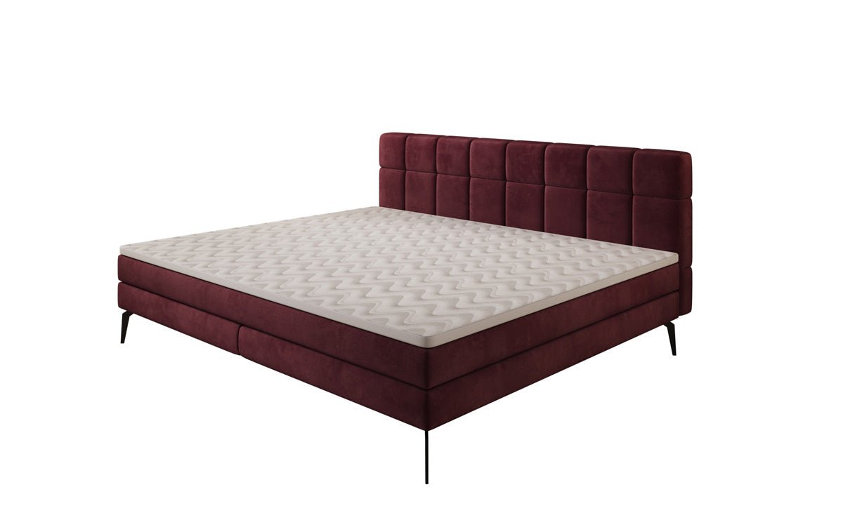 Family Box Spring Bed Savona – 220/240x200 in Velvet