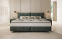 Family Box Spring Bed Aurelio in 220/240x200 in Corduroy