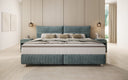 Family Box Spring Bed Aurelio in 220/240x200 in Corduroy