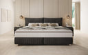 Family Box Spring Bed Aurelio in 220/240x200 in Corduroy