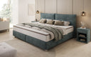 Family Box Spring Bed Aurelio in 220/240x200 in Corduroy