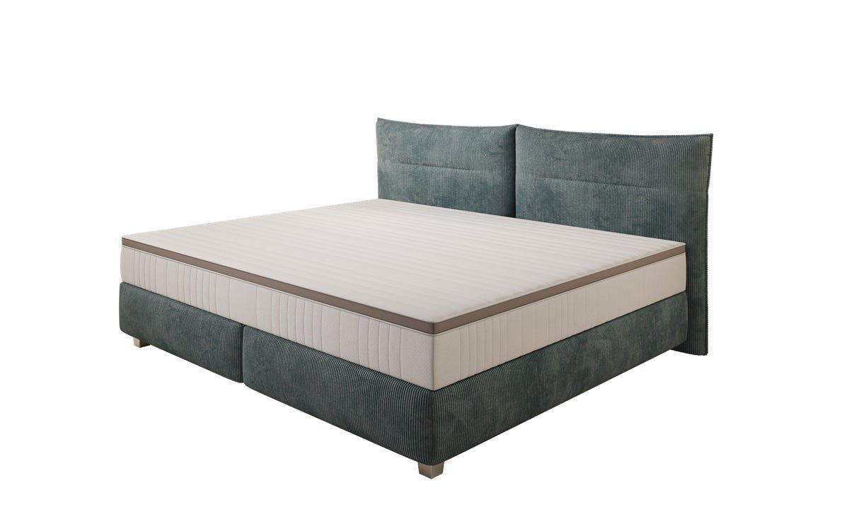 Family Box Spring Bed Aurelio in 220/240x200 in Corduroy