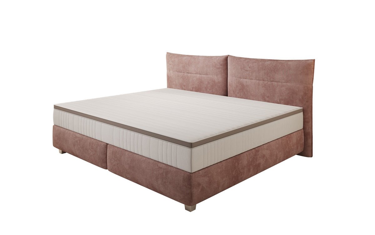 Family Box Spring Bed Aurelio in 220/240x200 in Corduroy