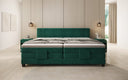 Family Box Spring Bed Noela 220/240x200 electrically adjustable in velvet
