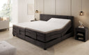 Family Box Spring Bed Noela 220/240x200 electrically adjustable in velvet