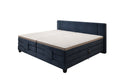 Family Box Spring Bed Noela 220/240x200 electrically adjustable in velvet