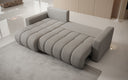 Designer Ecksofa Giulio mit Schlaf- und Klappfunktion in Bouclé