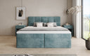 Box Spring Bed Cozy II in Corduroy with Storage
