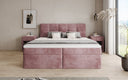 Box Spring Bed Cozy II in Corduroy with Storage