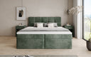 Box Spring Bed Cozy II in Corduroy with Storage