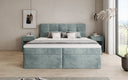 Box Spring Bed Cozy II in Corduroy with Storage