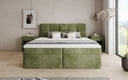 Box Spring Bed Cozy II in Corduroy with Storage