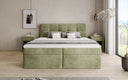Box Spring Bed Cozy II in Corduroy with Storage
