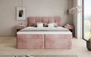 Box Spring Bed Cozy II in Corduroy with Storage