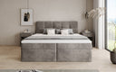 Box Spring Bed Cozy II in Corduroy with Storage