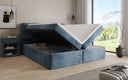 Box Spring Bed Cozy II in Corduroy with Storage
