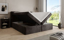 Box Spring Bed Cozy II in Corduroy with Storage