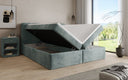 Box Spring Bed Cozy II in Corduroy with Storage
