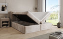 Box Spring Bed Cozy II in Corduroy with Storage
