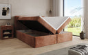 Box Spring Bed Cozy II in Corduroy with Storage