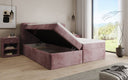 Box Spring Bed Cozy II in Corduroy with Storage