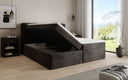 Box Spring Bed Cozy II in Corduroy with Storage