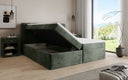 Box Spring Bed Cozy II in Corduroy with Storage