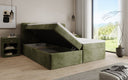 Box Spring Bed Cozy II in Corduroy with Storage
