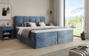 Box Spring Bed Cozy II in Corduroy with Storage