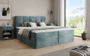 Box Spring Bed Cozy II in Corduroy with Storage