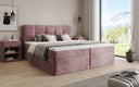 Box Spring Bed Cozy II in Corduroy with Storage