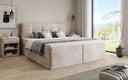 Box Spring Bed Cozy II in Corduroy with Storage
