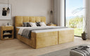 Box Spring Bed Cozy II in Corduroy with Storage