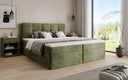 Box Spring Bed Cozy II in Corduroy with Storage