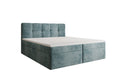 Box Spring Bed Cozy II in Corduroy with Storage