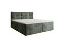 Box Spring Bed Cozy II in Corduroy with Storage