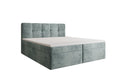 Box Spring Bed Cozy II in Corduroy with Storage