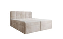 Box Spring Bed Cozy II in Corduroy with Storage