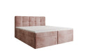 Box Spring Bed Cozy II in Corduroy with Storage