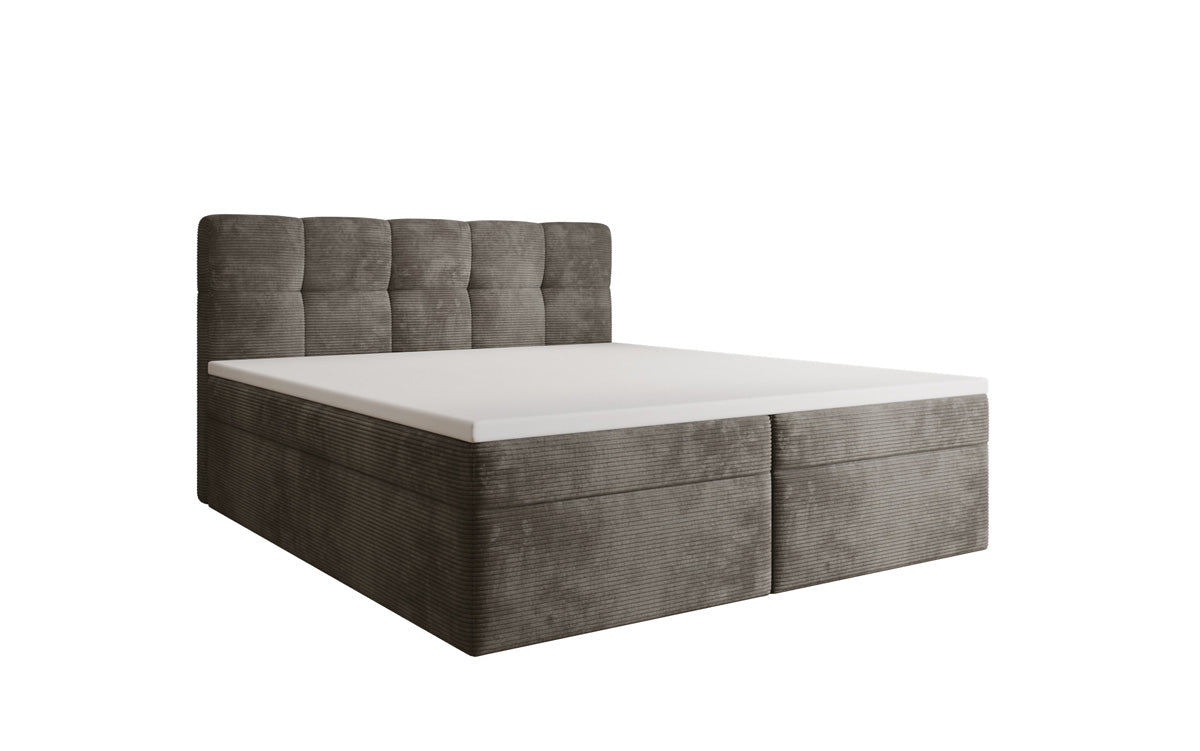 Boxspringbett Cozy II in Cord mit Stauraum