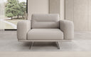 Designer Sofa-Sessel Torino mit Armlehnen in Bouclé
