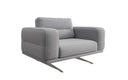 Designer Sofa-Sessel Torino mit Armlehnen in Bouclé