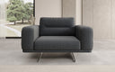 Designer Sofa-Sessel Torino mit Armlehnen in Bouclé