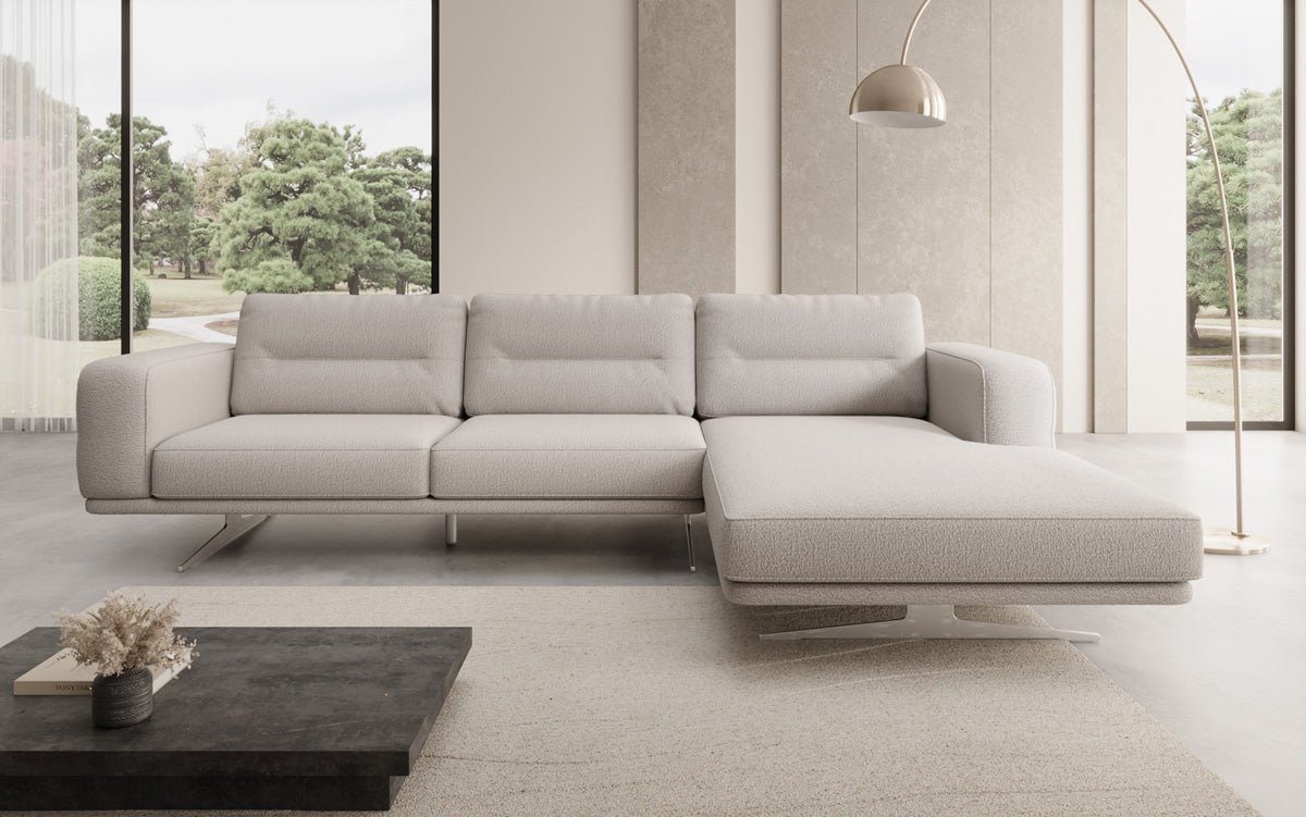 Designer L Sofa Torino in Bouclé