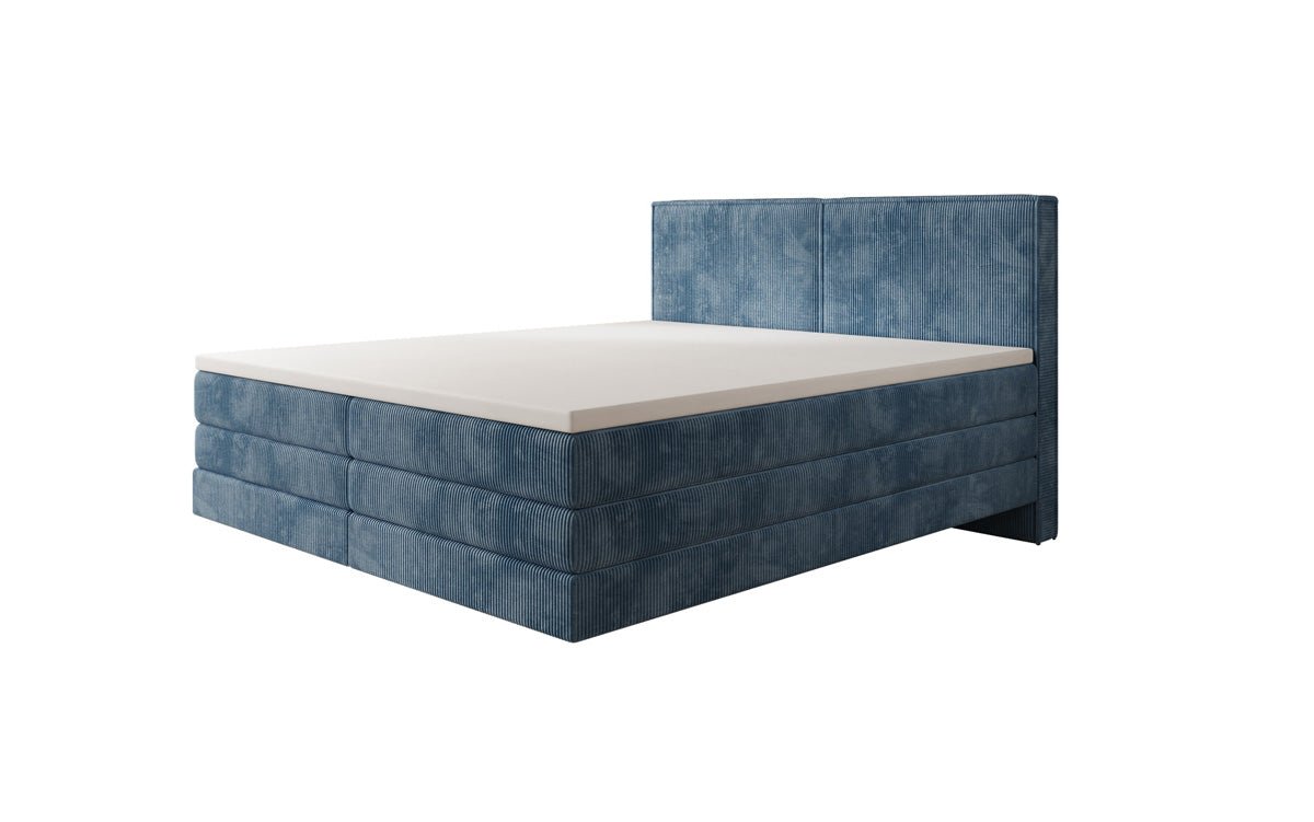 Boxspringbett Elara mit Schwebeoptik in Cord