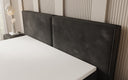 Boxspringbett Ophelia mit Schwebeoptik in Samt
