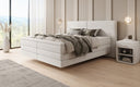 Boxspringbett Ophelia mit Schwebeoptik in Samt