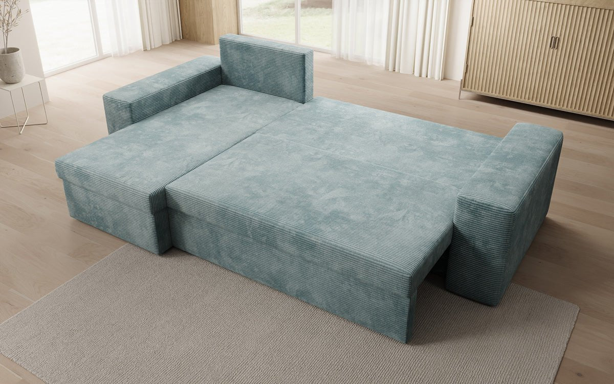 Designer Denver Cord Sofa with Sleeping and Folding Function