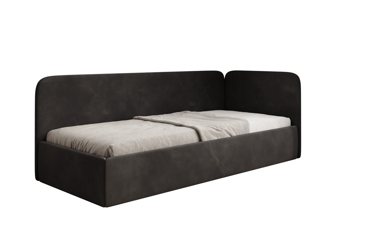 Designer Upholstered Bed/Guest Bed/Sofa Cleo with Storage